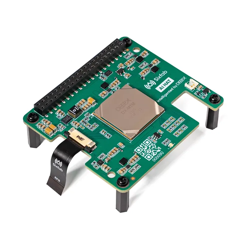 Raspberry Pi - Chipboard Sixfab Ai Hat+ untuk Raspberry