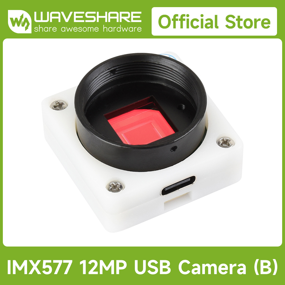 Raspberry Pi Global Shutter Camera Imx296 - Kamera USB Waveshare IMX577 12MP (B),