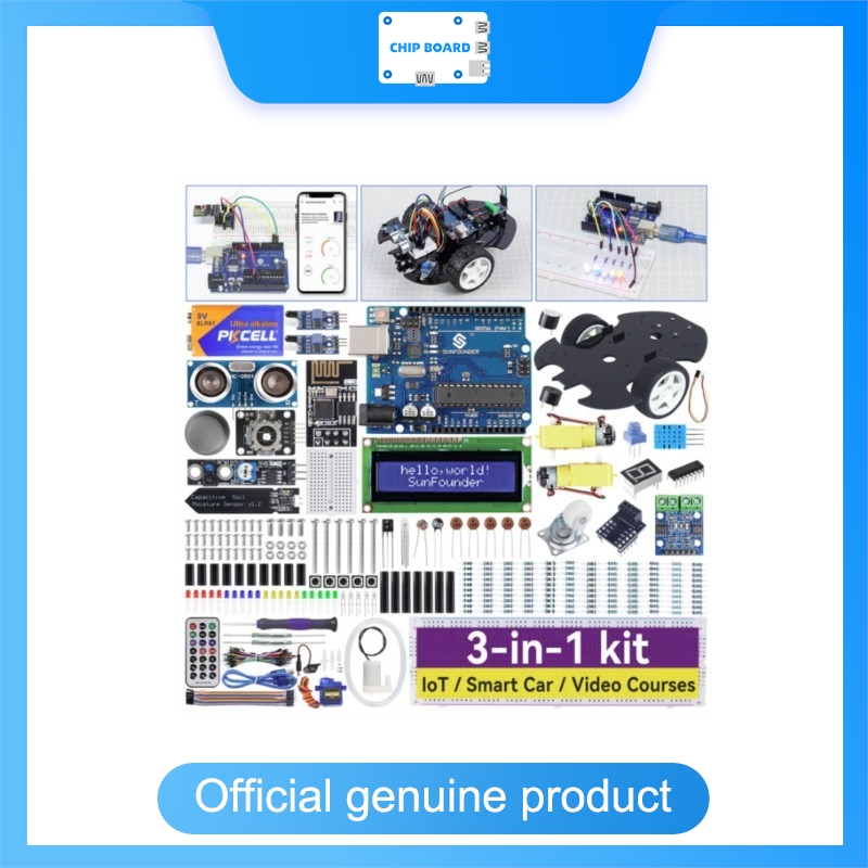 Arduino Kit - SunFounder 3-in-1 Arduino UNO R3 Starter