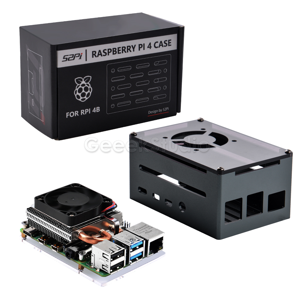 Pi 4 Case - Kipas pendingin menara es profil rendah