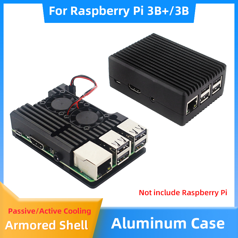Pi Cooler - Raspberry Pi casing cangkang pelindung logam