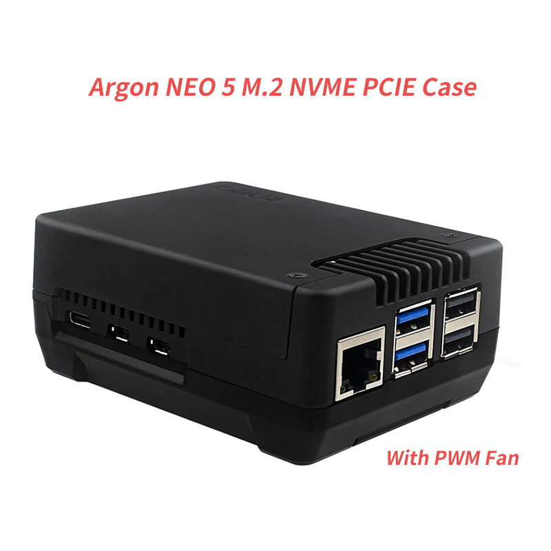 Casing Argon NEO 5 M.2 NVME PC - Pi 5 Case ulasan dan harga