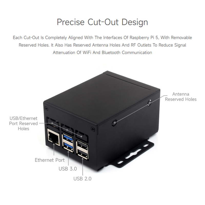 Casing Logam Raspberry Pi 5, C - Pi 5 Case ulasan dan harga
