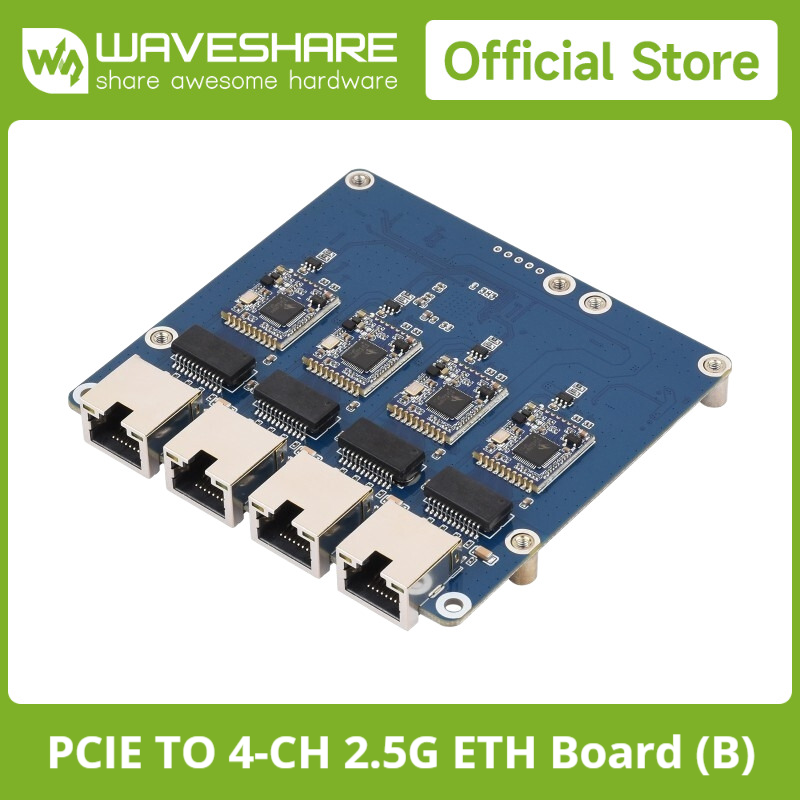 Waveshare PCIe KE 4-Ch Gigabit - Raspberry Pi ulasan dan harga