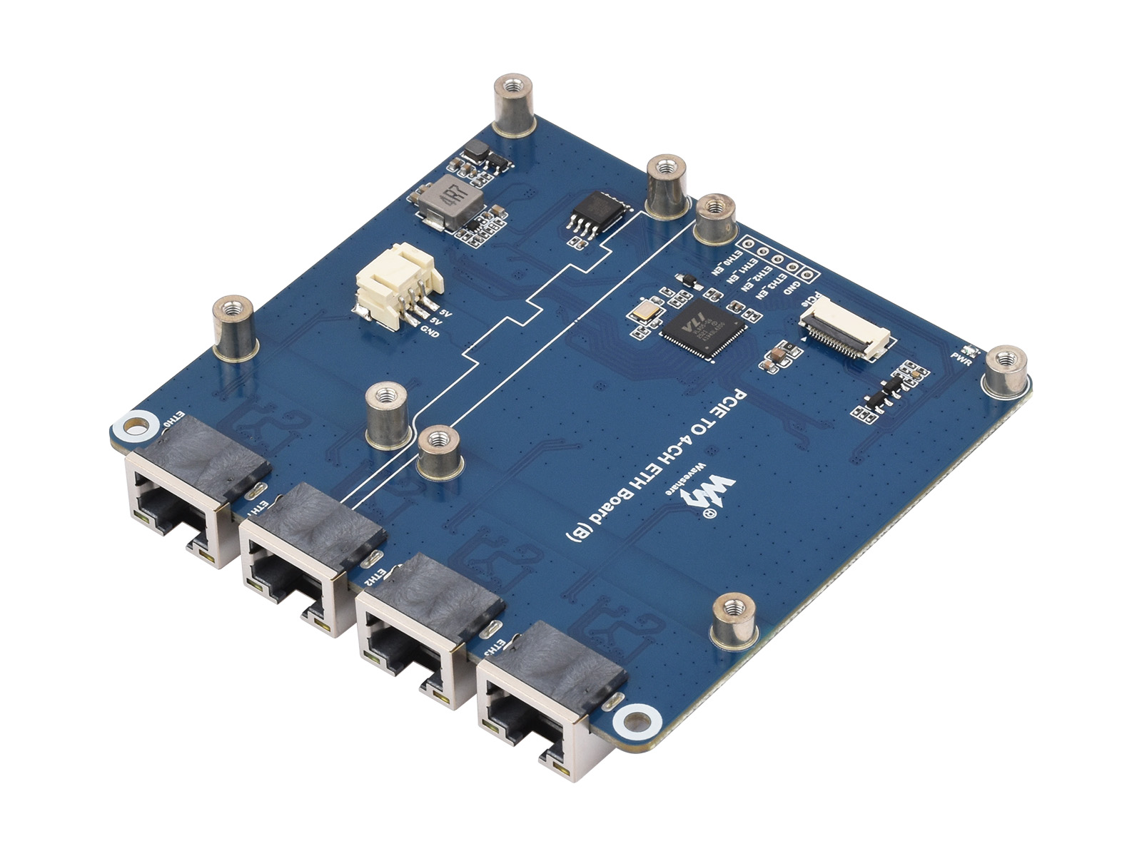 Waveshare PCIe KE 4-Ch Gigabit - Raspberry Pi ulasan dan harga