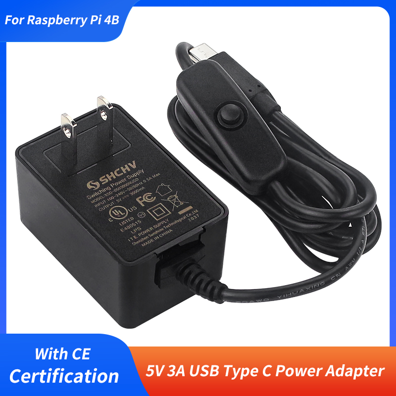 Adaptor Daya USB Tipe C 5V 3A  - Pi Power Supply ulasan dan harga
