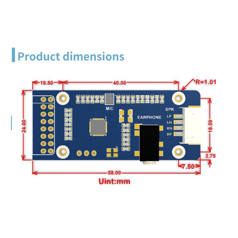 WM8960 untuk Raspberry Pi, Lay - Pi Display ulasan dan harga