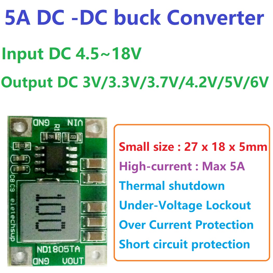 Modul Konverter DC-DC 5A, 4,5- - Raspberry Pi 4 ulasan dan harga
